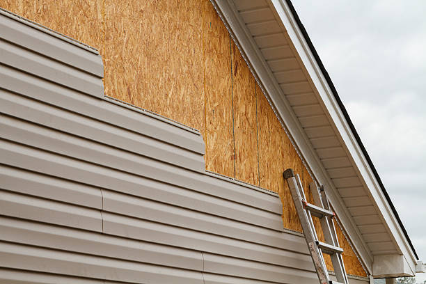 Professional Siding Installation technician working in Woodville, FL